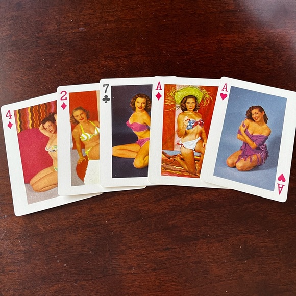 Vintage Pin Up Playing Cards 2 Pack